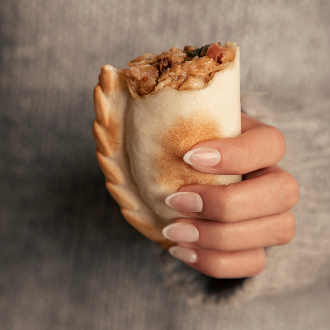 Empanada de cebolla y queso